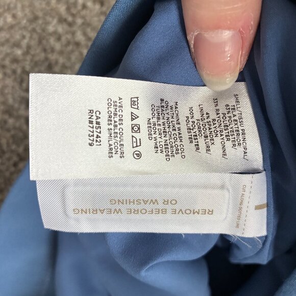 Ann Taylor Blue Double Weave Shift Mini Dress - Picture 9 of 11